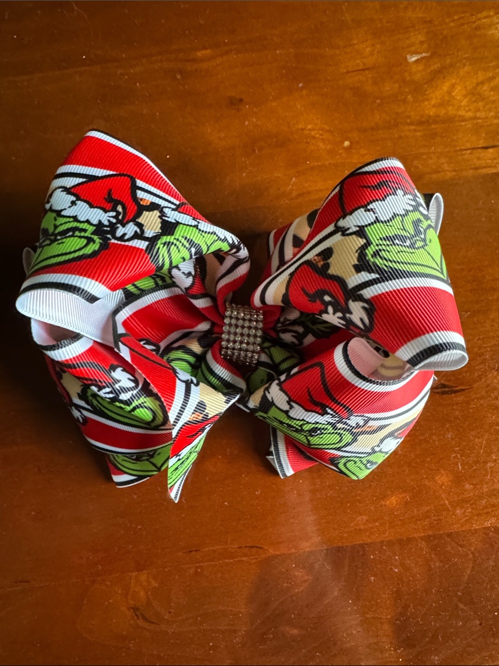 Holiday Grinch Hair Bow